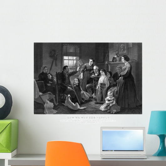 Vintage Civil War Print Wall Decal Design 4