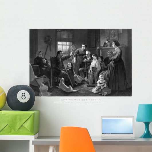 Vintage Civil War Print Wall Decal Design 4