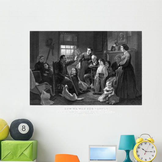 Vintage Civil War Print Wall Decal Design 4
