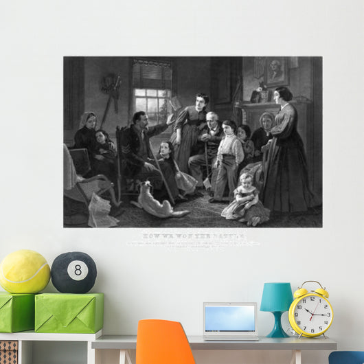 Vintage Civil War Print Wall Decal Design 4