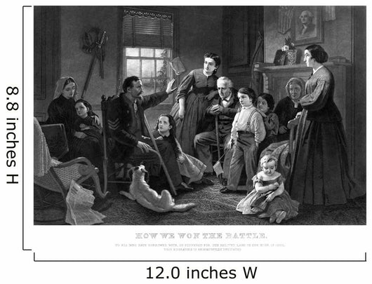 Vintage Civil War Print Wall Decal Design 4