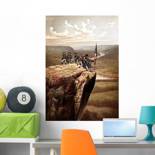 Vintage Civil War Print Wall Decal Design 3