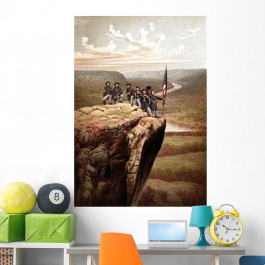 Vintage Civil War Print Wall Decal Design 3