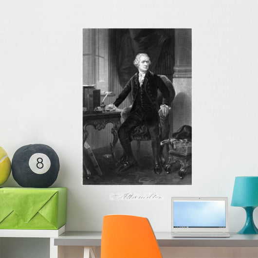 Vintage American History Print Wall Decal Design 2