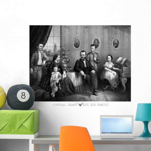 Vintage Civil War Print Wall Decal Design 1