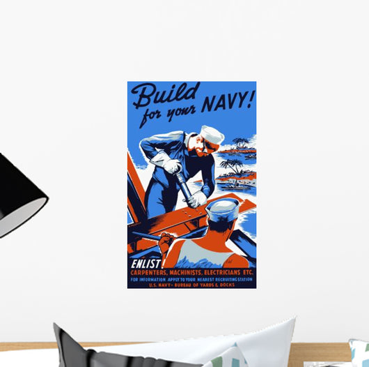 Vintage World War Ii Wall Decal Design 12
