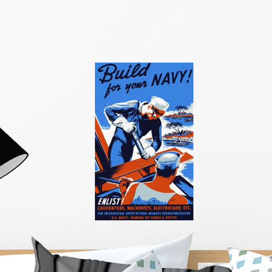 Vintage World War Ii Wall Decal Design 12