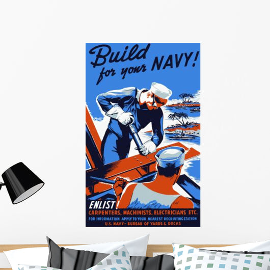 Vintage World War Ii Wall Decal Design 12