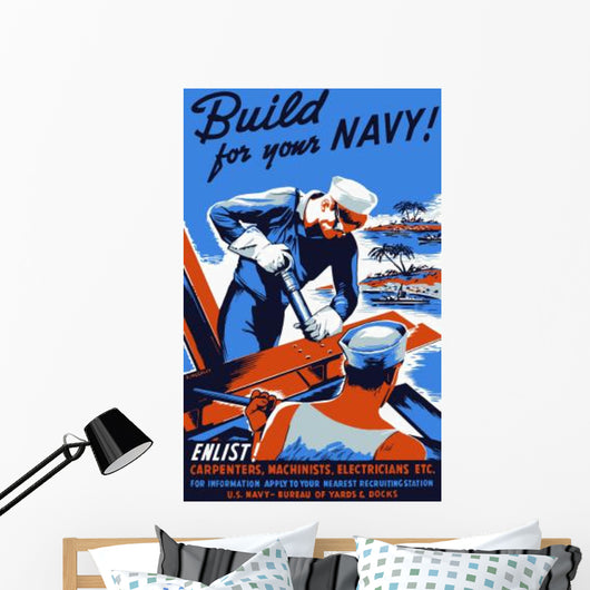 Vintage World War Ii Wall Decal Design 12