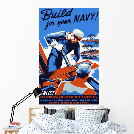 Vintage World War Ii Wall Decal Design 12