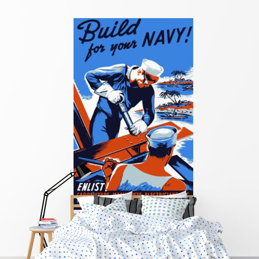 Vintage World War Ii Wall Decal Design 12