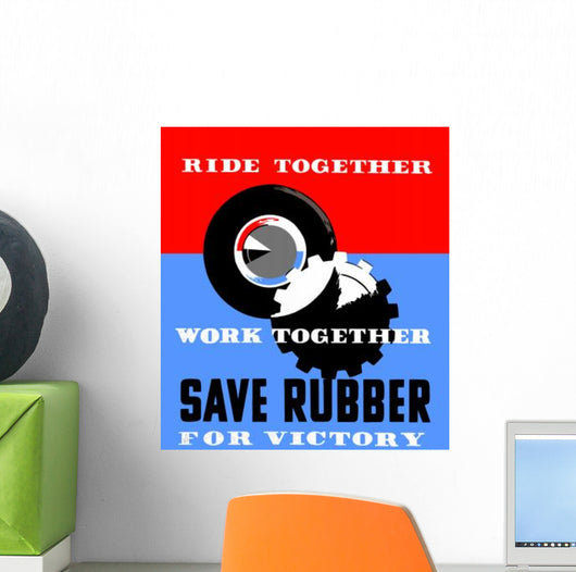 Vintage Wpa Poster Gear Wall Decal