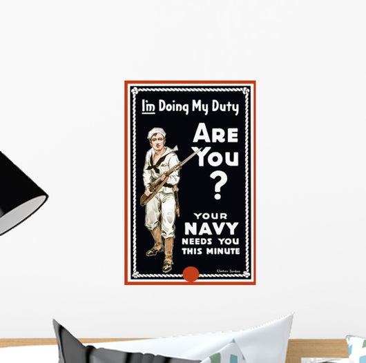 Vintage World War I Wall Decal Design 6