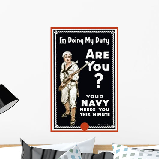 Vintage World War I Wall Decal Design 6