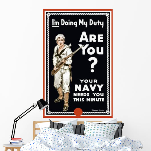 Vintage World War I Wall Decal Design 6