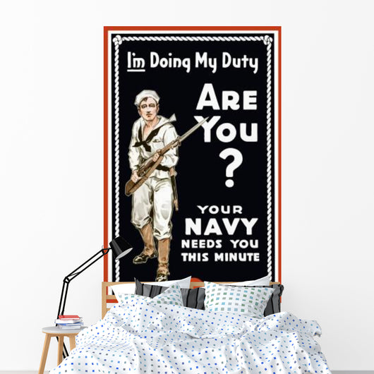 Vintage World War I Wall Decal Design 6