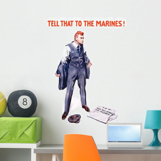 Vintage Ww1 Poster Man Wall Decal