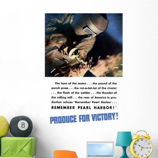 World War Ii Poster Wall Decal Design 1