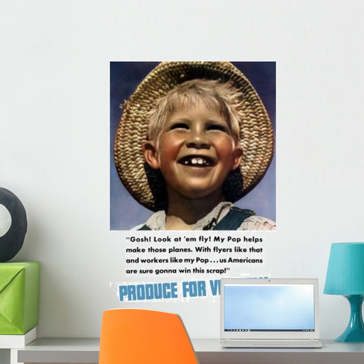 Vintage World War Ii Wall Decal Design 7