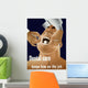 Vintage Ww2 Poster Cartoon Wall Decal