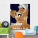 Vintage Ww2 Poster Cartoon Wall Decal