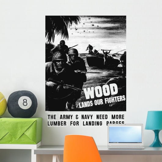 Vintage World War Ii Wall Decal Design 3