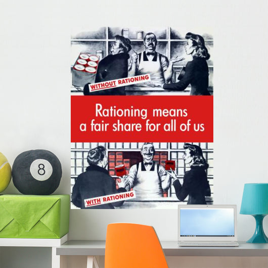 Vintage World War Two Wall Decal Design 1