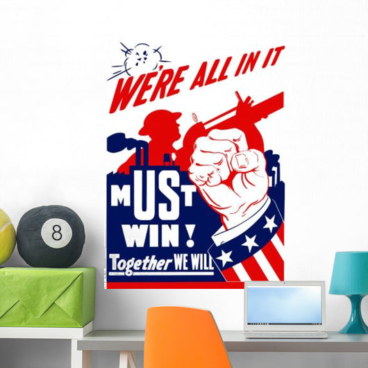 Vintage World War Ii Wall Decal Design 2