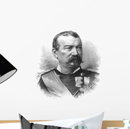 Vintage Civil War Portrait Wall Decal Design 2
