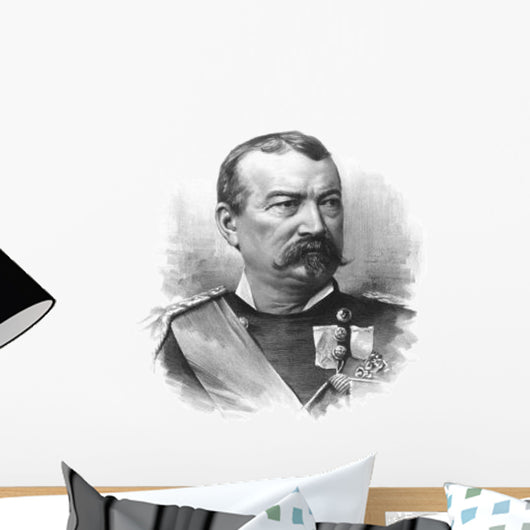 Vintage Civil War Portrait Wall Decal Design 2