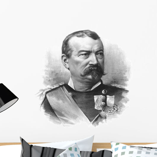 Vintage Civil War Portrait Wall Decal Design 2