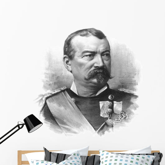 Vintage Civil War Portrait Wall Decal Design 2