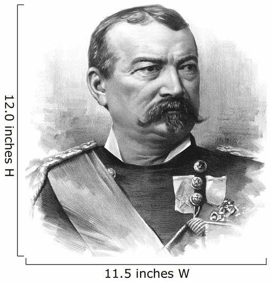 Vintage Civil War Portrait Wall Decal Design 2