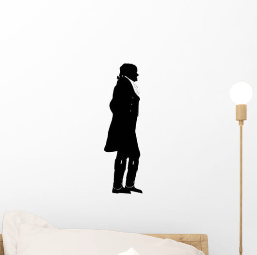 Silhouette President Thomas Jefferson Wall Decal