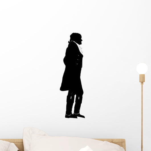 Silhouette President Thomas Jefferson Wall Decal