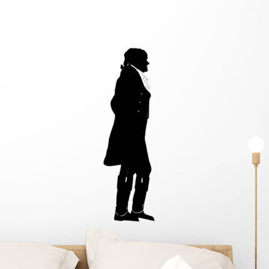 Silhouette President Thomas Jefferson Wall Decal