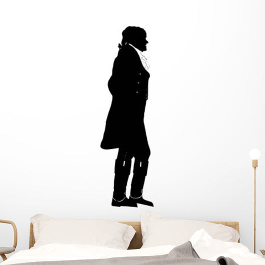 Silhouette President Thomas Jefferson Wall Decal