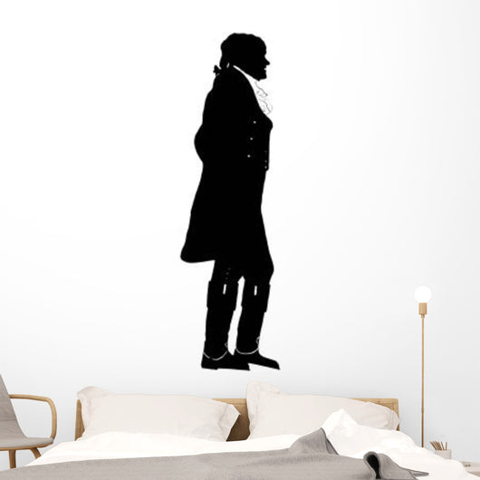Silhouette President Thomas Jefferson Wall Decal