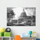 Digitally Restored Vintage Print Wall Decal Design 1