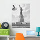 Vintage Print Showing Statue Wall Decal