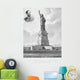 Vintage Print Showing Statue Wall Decal