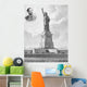 Vintage Print Showing Statue Wall Decal
