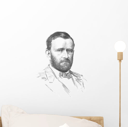 Vintage Civil War Portrait Wall Decal Design 1