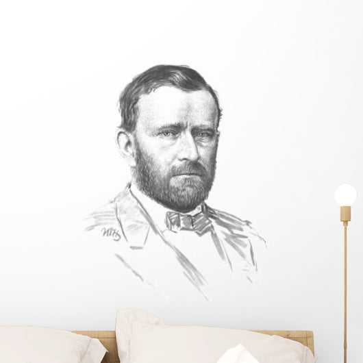 Vintage Civil War Portrait Wall Decal Design 1