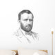 Vintage Civil War Portrait Wall Decal Design 1