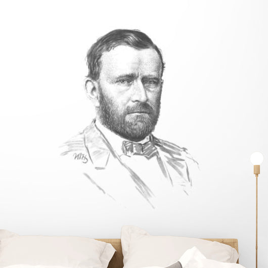 Vintage Civil War Portrait Wall Decal Design 1