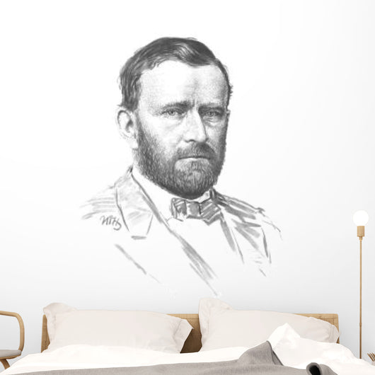 Vintage Civil War Portrait Wall Decal Design 1
