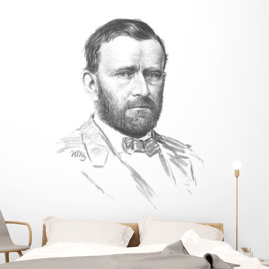Vintage Civil War Portrait Wall Decal Design 1