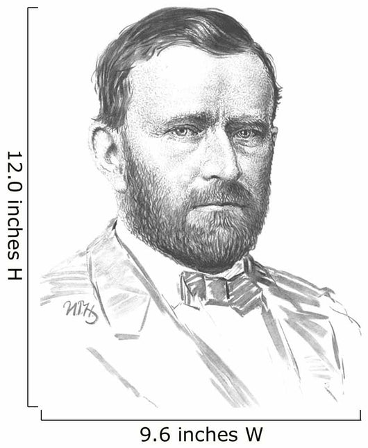 Vintage Civil War Portrait Wall Decal Design 1