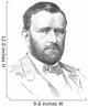 Vintage Civil War Portrait Wall Decal Design 1